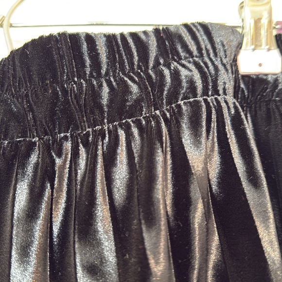 On 34th Pleated Maxi Velour / Velvet Skirt Black 2X - Picture 7 of 12